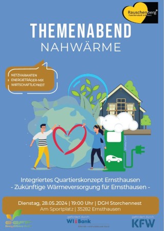 Themenabend „Nahwärme“ im Rahmen des Quartierskonzepts für Ernsthausen und Josbach