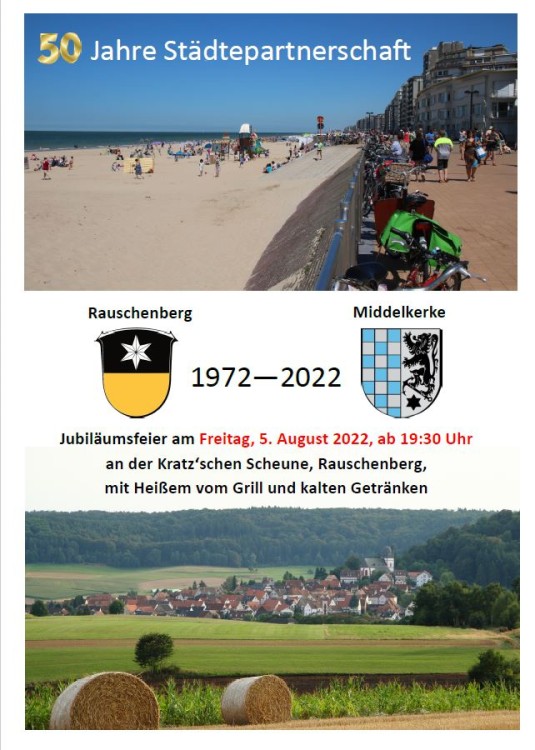 Rauschenberg und Middelkerke feiern 50 Jahre Städtepartnersc ...