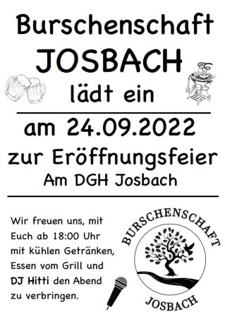 Bild: Plakat Burschenschaft Josbach