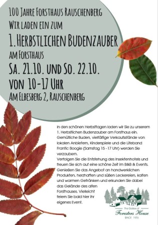 1.Herbstlicher Budenzauber am Forsthaus am 21. und 22.10.2023