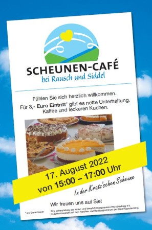 Bid: Plakat Scheunen-Cafe