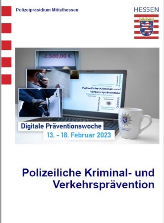 Digitale Präventionswoche 13. - 18. Februar 2023 des Polizeipräsidiums Mittelhessen